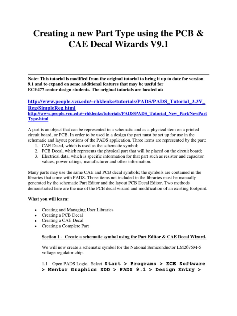 Pads Tutorial 4 Rev | PDF | Printed Circuit Board | Icon (Computing)