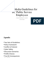 Social Media Guidelines For BC Public Service Employees