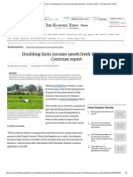 Farmers Income_ Doubling farm income needs fresh thinking - Centrum report - The Economic Times