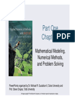 Part One Part One: Mathematical Modeling Mathematical Modeling, Numerical Methods, and Problem Solving