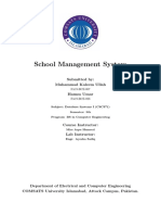 School Management System: Submitted By: Muhammad Kaleem Ullah Hamza Umar