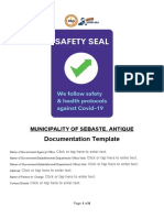Safety Seal Documentation Template