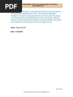 Name: Joseph Ascione Date: 4/10/2018: MET CS 669 Database Design and Implementation For Business Lab 4 Submission