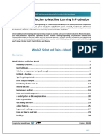 Week 2 - Select and Train A Model