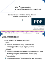 Data Transmission: Data, Signals, and Transmission Methods: Based On Chapter 3 of William Stallings, Data and