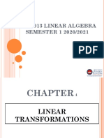 Linear Transformations Matrix