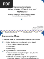 Transmission Media: Wires, Cables, Fiber Optics, and Microwaves