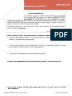 3º ESO. Los Complementos Del Verbo I. Oxford, Geniox. 7 Páginas. Con Soluciones