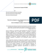 Comunicación Conjunta Nº1-2022 (SSE - DPESEC - DIEGEP - DEE)