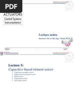 Lecture Note 5 - Capacitive Element Based Sensor