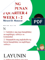 Araling Panlipunan 2 Quarter 4 Week 1 - 2