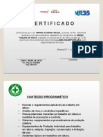 Certificado NR 35 Modelo