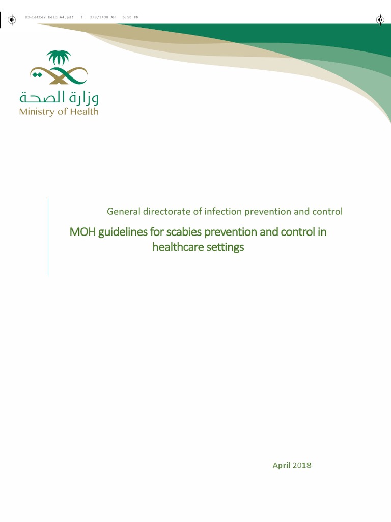 MOH Guidelines for Scabies Control | PDF | Clinical Medicine | Public ...