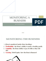 Monitoring A Business