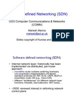 Software Defined Networking (SDN) : UG3 Computer Communications & Networks (COMN)