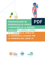 Sistematización de Experiencias de Atención Y Educación en La Primera Infancia en El Marco de La Emergencia Causada Por La Pandemia Del Covid-19