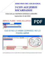 Taller SolidEdge agujeros abocardados