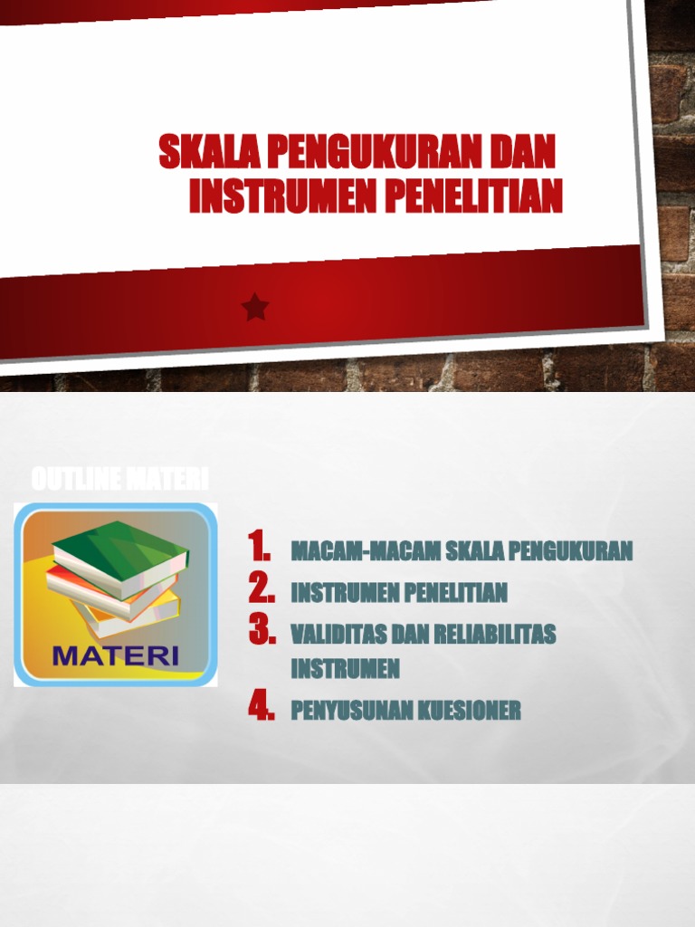 Skala Pengukuran Dan Instrument | PDF