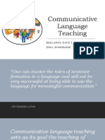 Communicative Language Teaching: Rellanos, Dave L. Inso, Rosemarie