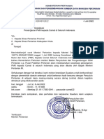 Surat Undangan Sosialisasi Penanganan PMK Kepada Camat Di Seluruh Indonesia