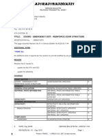Title: Doors - Emergency Exit - Reinforce Door Structure: Service Bulletin Revision Transmittal Sheet