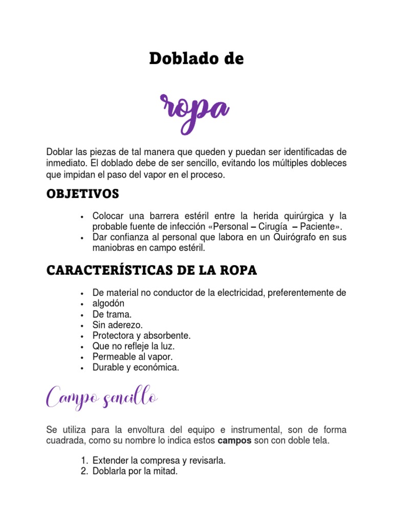 Doblado de Ropa | PDF