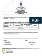 Consolidated Report On Inccidents of CICL - LINHS