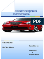 Financial Ratio Analysis of Indus Motors