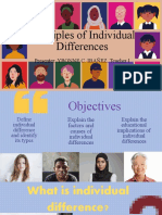 Principles of Individual Differences: Presenter: YBONNE C. IBAÑEZ, Teacher I