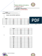 Answer Sheet Weeks 1 2 Summative Tests