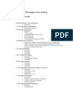 Aircraft ATA Chapters List