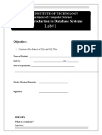 CS311 Introduction To Database Systems: Usman Institute of Technology Department of Computer Science