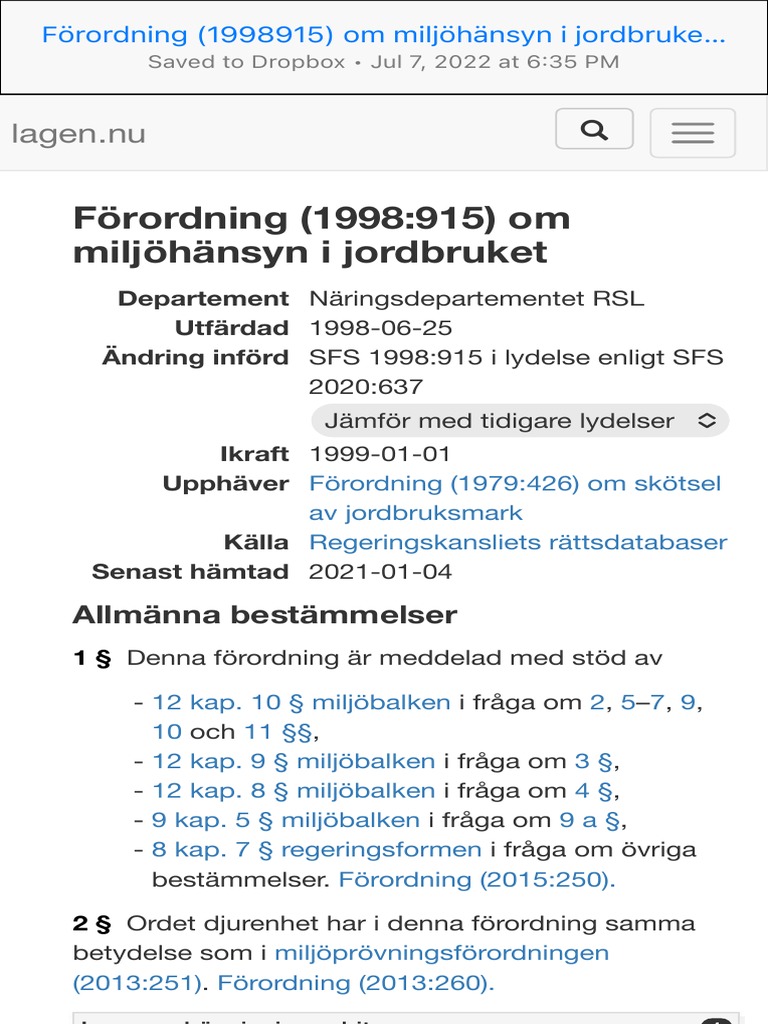 Swedish Environmental Code PDF