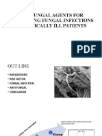 Antifungal Agents For Preventing Fungal Infections in Critically Ill Patients