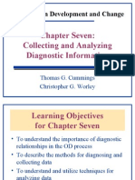 Organization Development and Change: Chapter Seven: Collecting and Analyzing Diagnostic Information