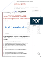 300+ TOP CASE MANAGER Objective Questions