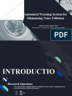 Automized Warning System For Minimizing Noise Pollution: Manila Science High School