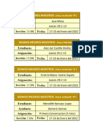 Estudiante: Asignación: Lección: 10 (TH) Fecha:: Seamos Mejores Maestros