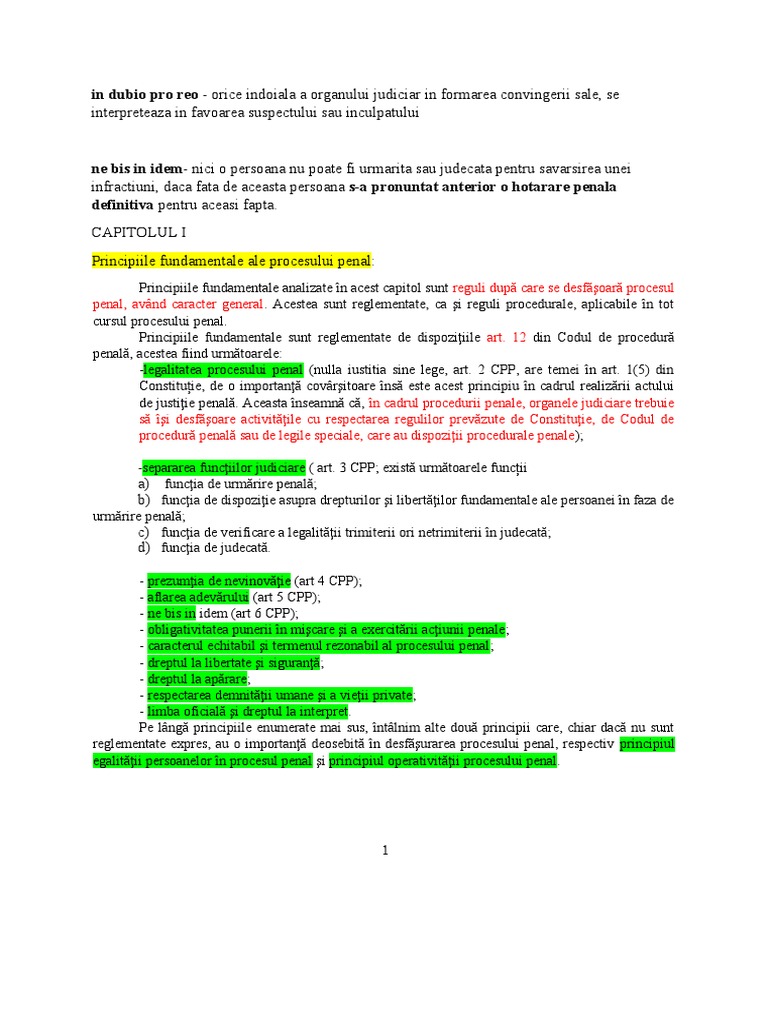 Conspect Procedura Penala Marian Alexandru | PDF
