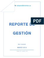 Reporte de Gestión - Mar 12