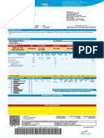 Energy bill details consumption and charges