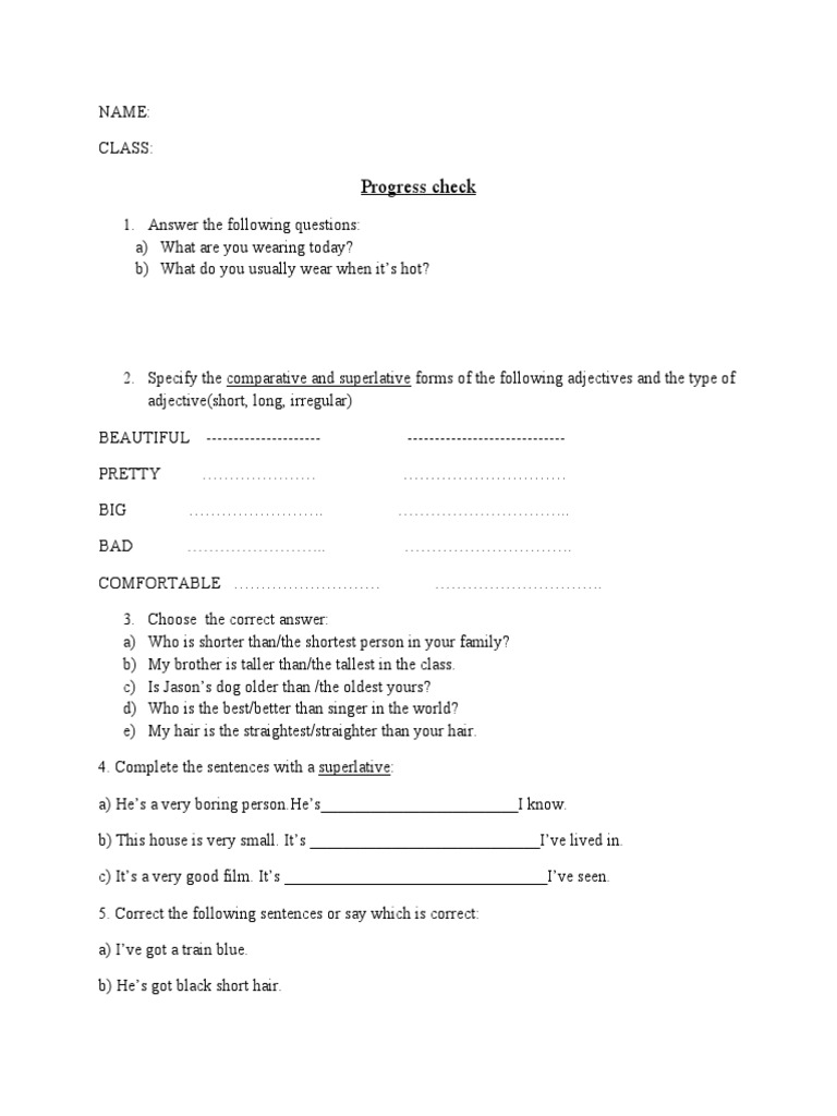 Test Paper Adjectives and Adverbs | PDF | Adjective | Adverb