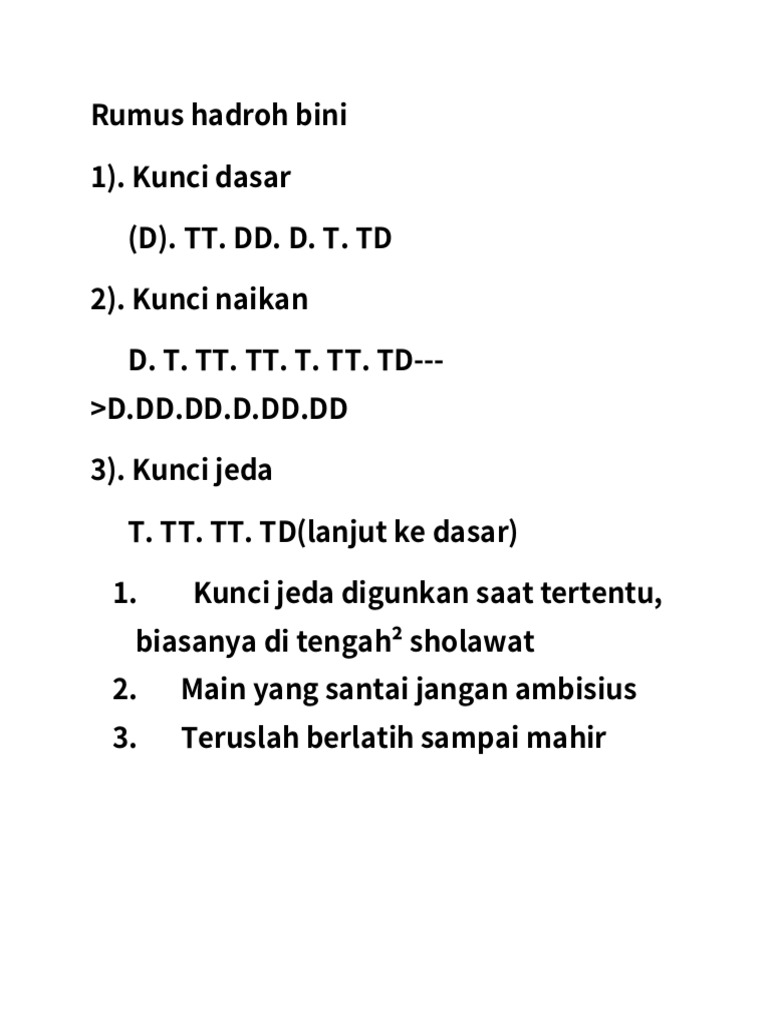 Rumus Hadroh BiWPS Office PDF