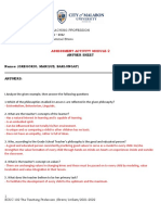 Template For Answer Sheet Module 2