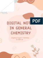 Digital Notes in General Chemistry: Angelica Kayte P. Montalbo 12-STEM 2A
