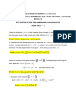 Worksheet 3 - Applications of PDE