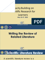 Writing The Review of Related Literature SUNGA