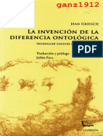 GREISCH, JEAN - La Invención de la Diferencia Ontológica (Heidegger Después de 'Ser y Tiempo') (OCR) [por Ganz1912]