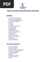 Manual de Vidrarias e Equipamentos de Laborat-rio