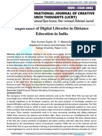 Importance of Digital Libraries in Distance Education in India